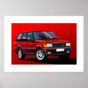 Ilustração de Poster do Range Rover P38