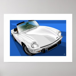 Ilustração de Poster do Triumph Spitfire