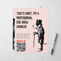 Ilustração de Promoção de Manipulador de Cães Grea