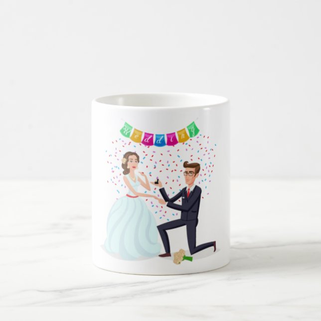 Ilustração de Proposta Caprichosa Caneca de Café d (Centro)