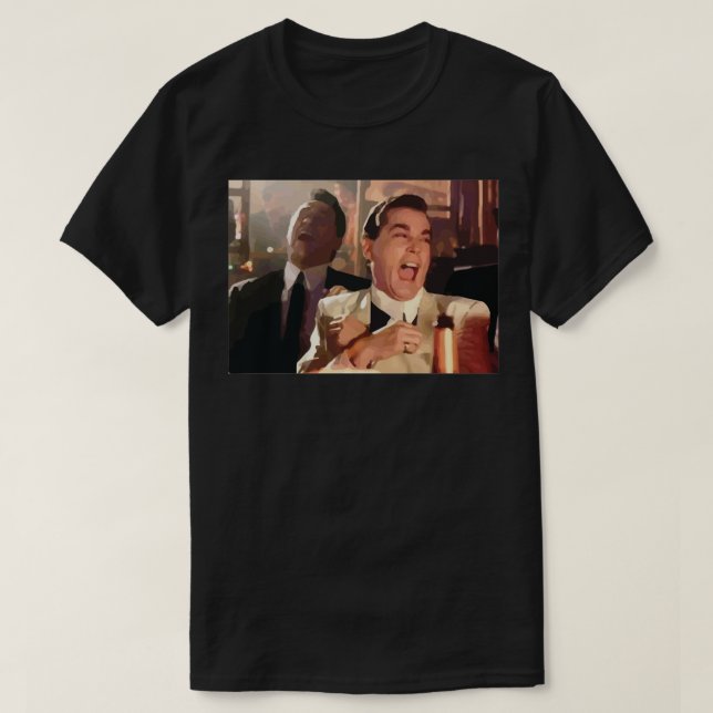 Ilustração de Ray Liotta Laugh com T-Shirt Clássic (Frente do Design)
