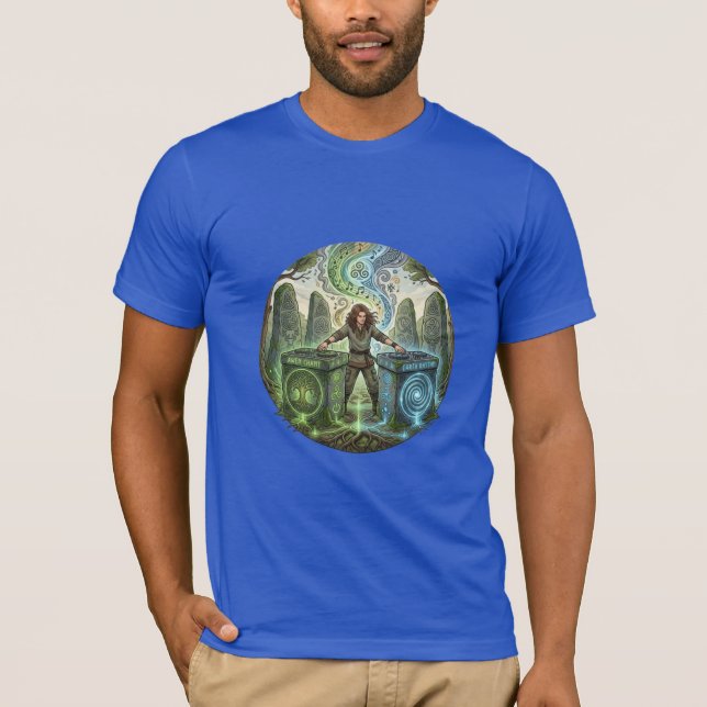 Ilustração de Ritual de DJ Celta em Camiseta (Frente)