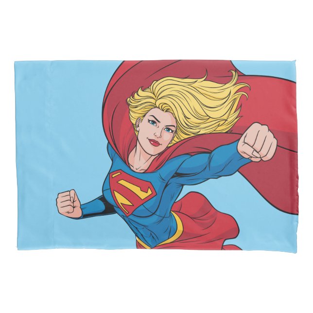 Ilustração de Supergirl Voando para Cima (Frente)