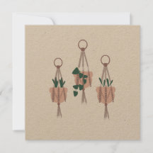 Ilustração de Suporte de Planta em Macrame Vasos d