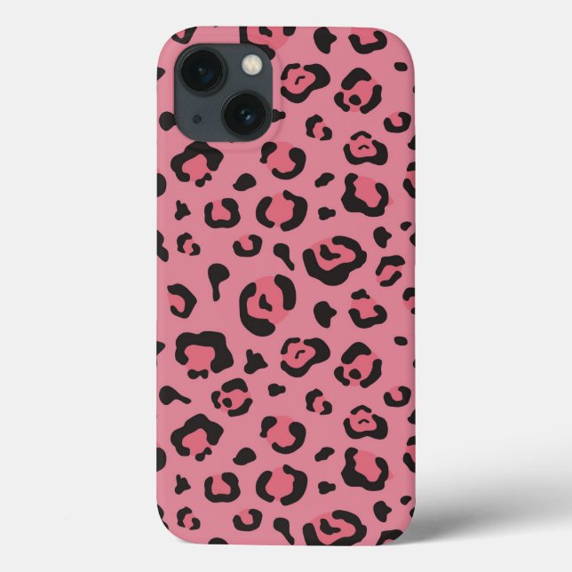 Ilustração do animal do rosa do leopardo (Verso)