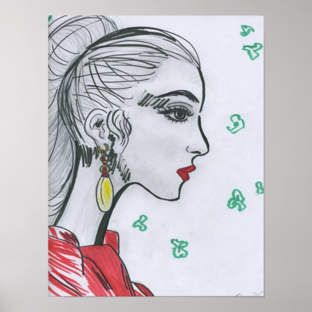 Ilustração do Cobrir da Revista poster (Frente)