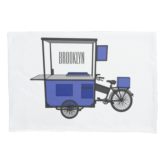 ilustração do desenho do carrinho de comida (Frente)