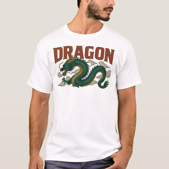 Ilustração do dragão T-Shirt (Frente)