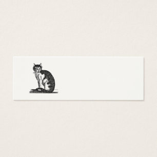 Ilustração do gato de casa dos 1800s do vintage
