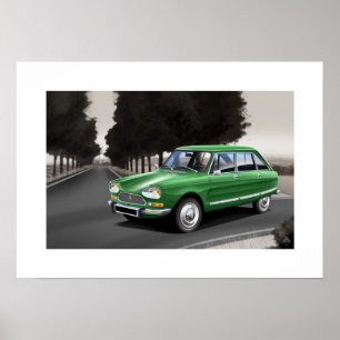 Ilustração do Poster Citroen Ami 8