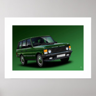 Ilustração do poster da moda de Range Rover