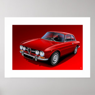 Ilustração do poster de Alfa Romeo 1750 GTV