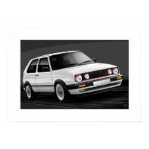 Ilustração do Poster Golf GTI mk2