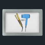 Ilustração do secador de cabelo e do alisador de c<br><div class="desc">Ilustração do secador de cabelo e do alisador de cabelo</div>
