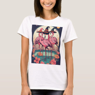Ilustração Elegante Flamingo T-Shirt