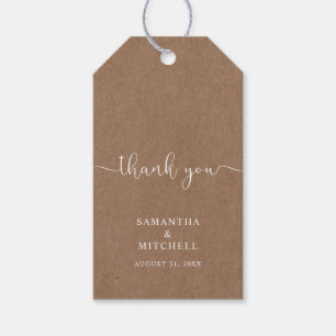 Ilustração Floral Botânica Obrigado Etiqueta