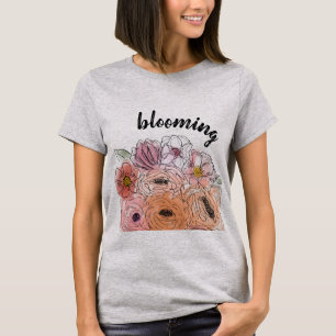 Ilustração Floral T-Shirt