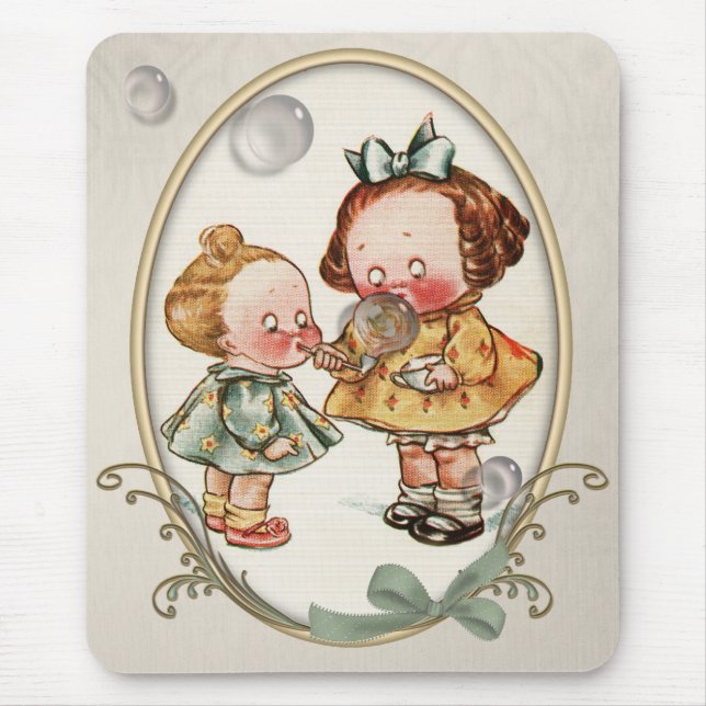 Ilustração minúscula Mousepad do vintage das (Frente)