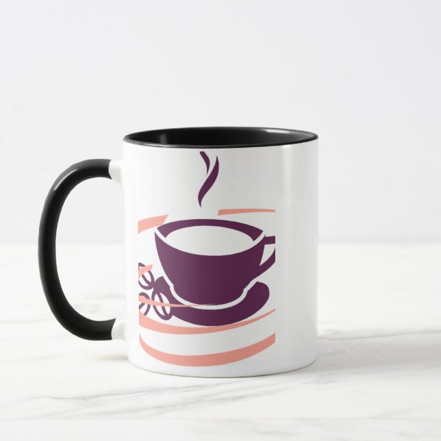 Ilustração Moderna de Xícara de Café (Esquerda)