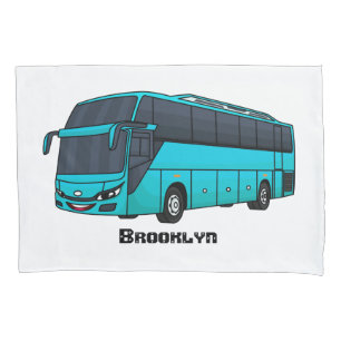 Ilustração moderna do desenho animado do ônibus