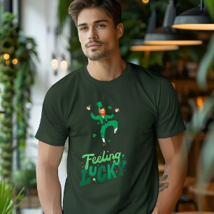 Ilustração Moderna Verde Sentindo Uma Camiseta Sor