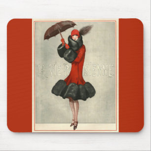 Ilustração parisiense Mousepads da forma