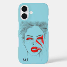 Ilustração Retroativa Personalizada - Azul-bebê