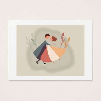ilustração romântica vetorial com homem e mulher e