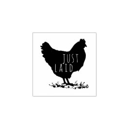 Ilustração Simples De Galinha Carimbo Personalizad