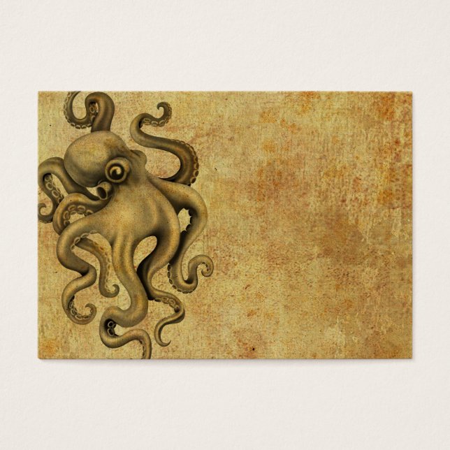 Ilustração vestida de Octopus Vintage (Frente)