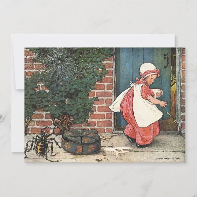 Ilustração Vintage da Rima Infantil Little Miss Mu (Frente)