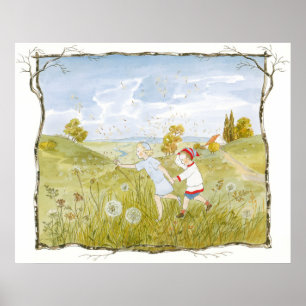 Ilustração Vintage de Sibylle Von Olfers Poster