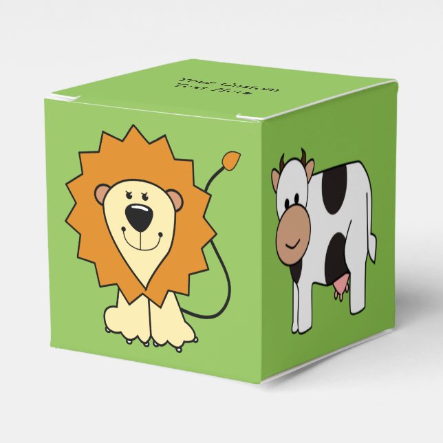 Ilustrações de animais: caixas de adoração de cria (Frente)