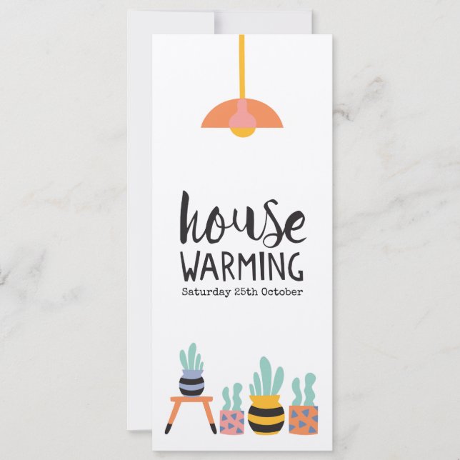 Ilustrações do Cactus do Partido do Convite para U (Frente)