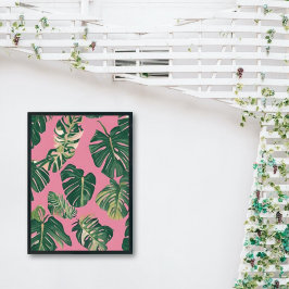 Ilustrações Mínimas de Poster da Planta Monstera