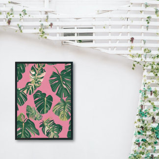 Ilustrações Mínimas de Poster da Planta Monstera