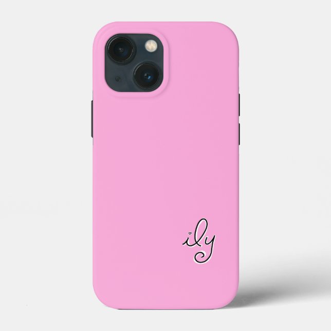 ILY - Eu Amo-Te - Rosa Simples - Personalize-o - (Verso)