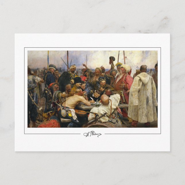Ilya Repin #21 - Cartão Postal de Arte Refinada (Frente)