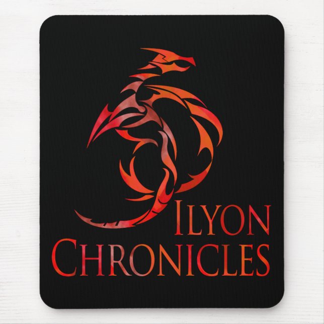 Ilyon cronica o dragão vermelho Mousepad (Frente)