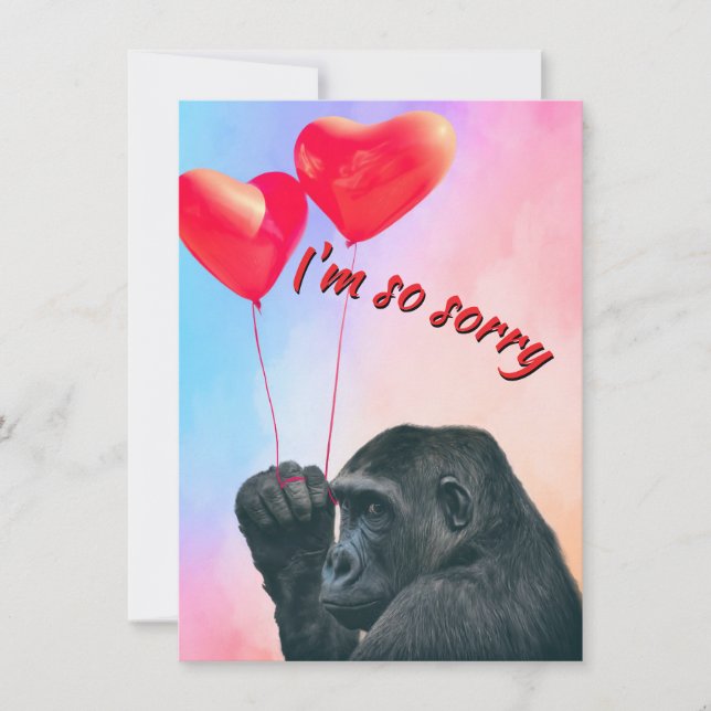 "I'm so sorry" Enkele kaart (Frente)