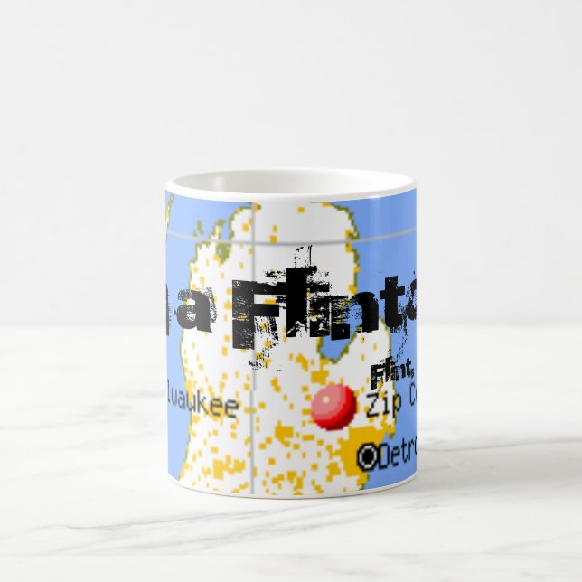 Im uma caneca do copo de café do mapa de Michigan (Centro)