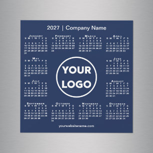 Ímã Azul Marinho com Logotipo da Empresa do Calend