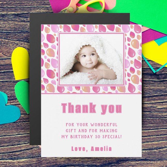 Ímã de Agradecimento de Aniversário de Menina Balã (Criador carregado)