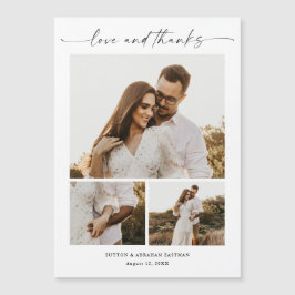 Ímã de Agradecimento de Casamento com Foto Script