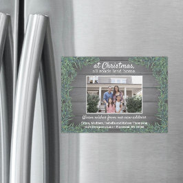 Ímã de Anúncio de Férias com Qualquer Texto e Foto