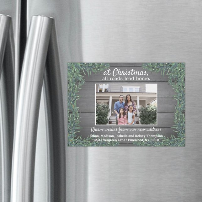 Ímã de Anúncio de Férias com Qualquer Texto e Foto (Criador carregado)