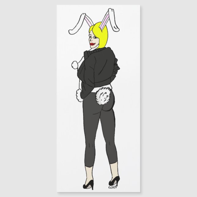 ímã de bunnygirl (Frente)