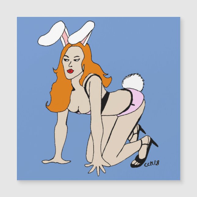 ímã de bunnygirl (Frente)
