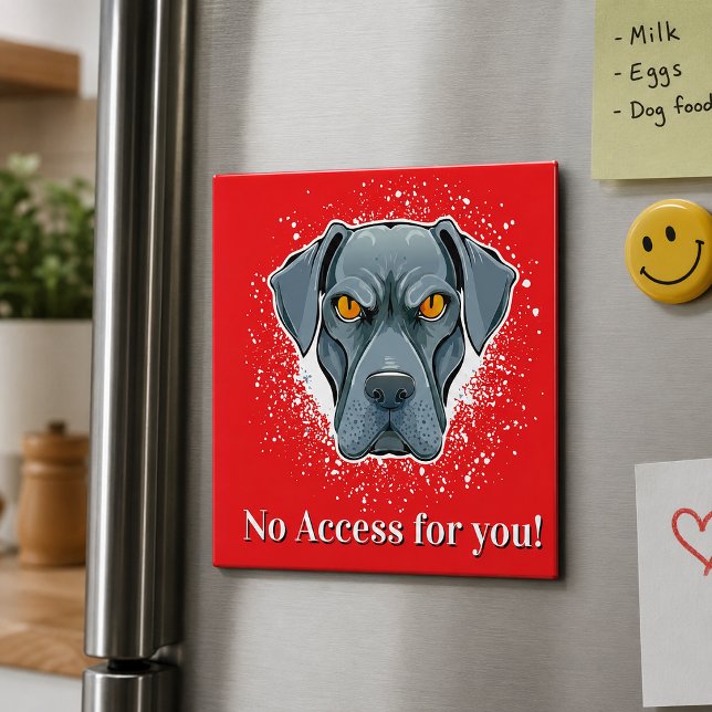 Ímã de Cachorro Sem Acesso Personalizado (Criador carregado)