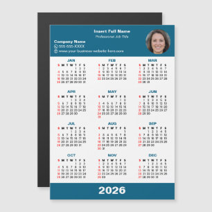 Ímã de Calendário 2026 para Empreendedores